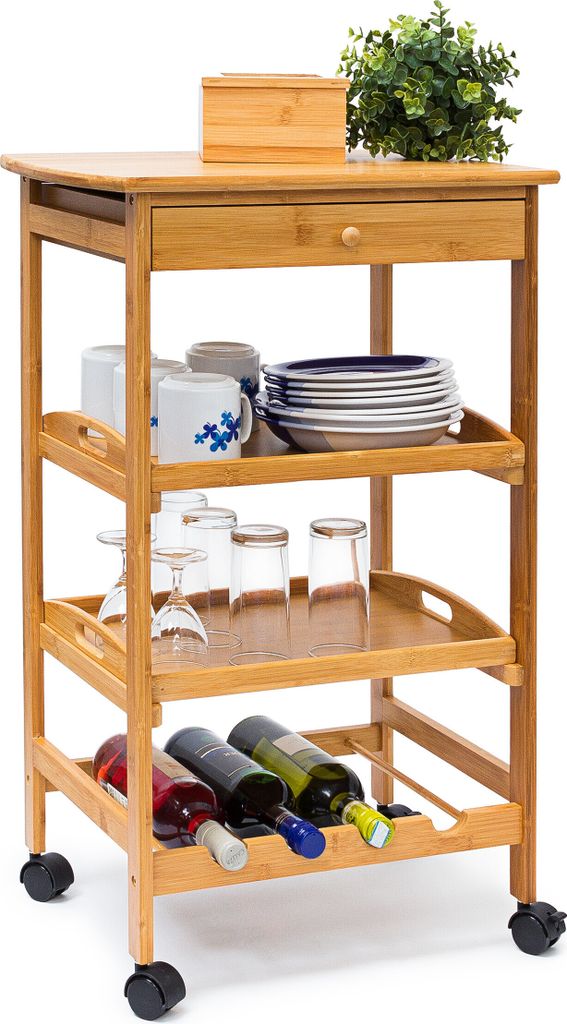 Chariot de cuisine Relaxdays James, H x l x P : 80,5 x 50 x Image du produit 