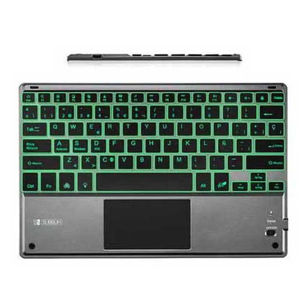 Clavier Bluetooth avec Pavé Tactile Subblim Smart Rétroéclairé Gris