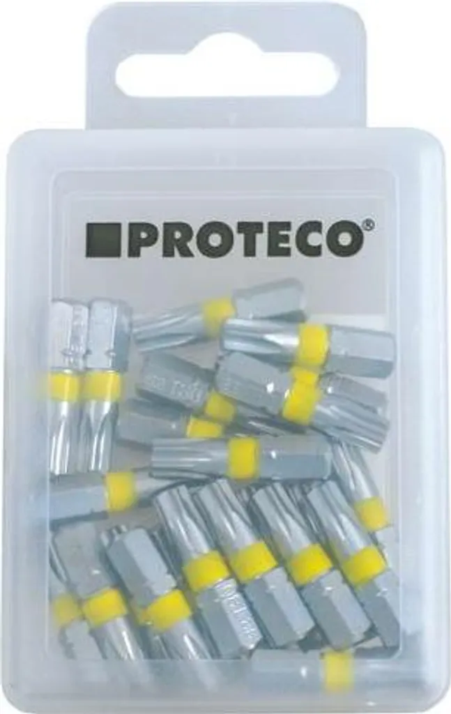 Proteco 25 Pezzi Torx T25 | Inserti Professionali per Avvitatore