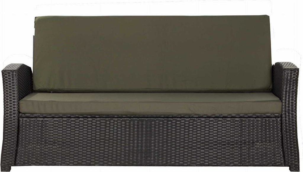 Bankkissen 150×60×50x7 cm grün – Sitzkissen für Gartenbank 2-3 Personen mit abnehmbarem Bezug, bequemes Polster für Outdoor & Terrasse