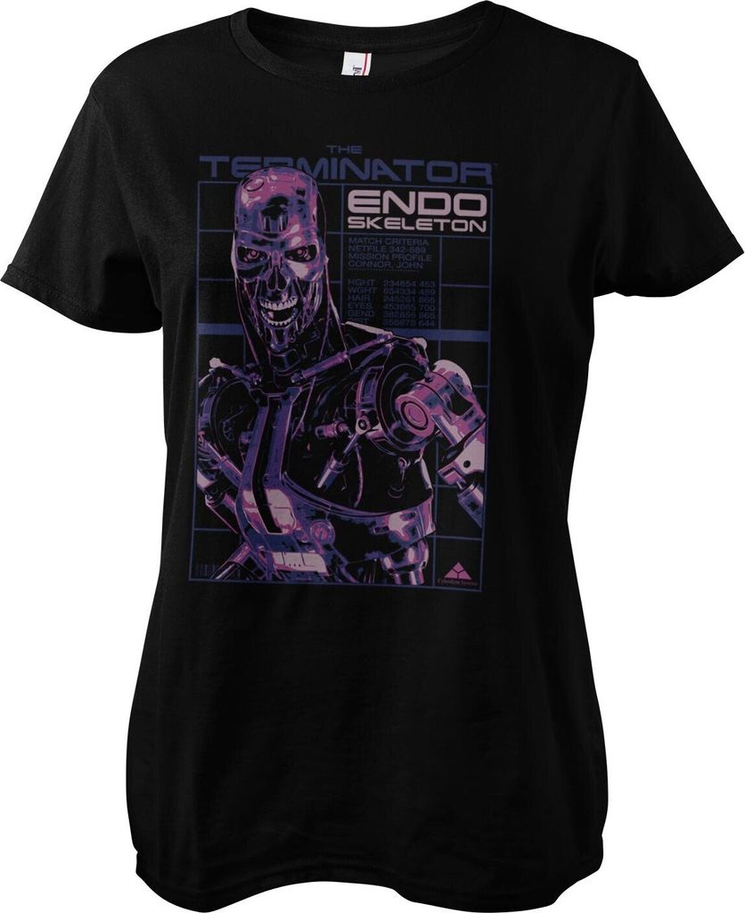 Endoskeleton Girly Tee - Large - Black