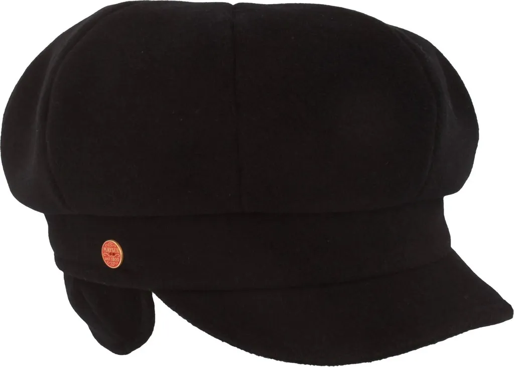 Casquette 8 pans Mayser Camilla Plus bleue avec oreillettes rabattables