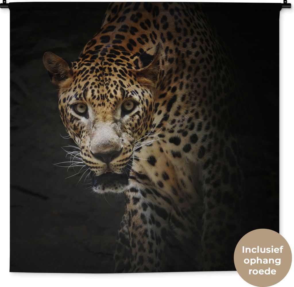 MuchoWow® Wandteppich Wandbehang Leopard - Wilde Tiere - Produktbild 