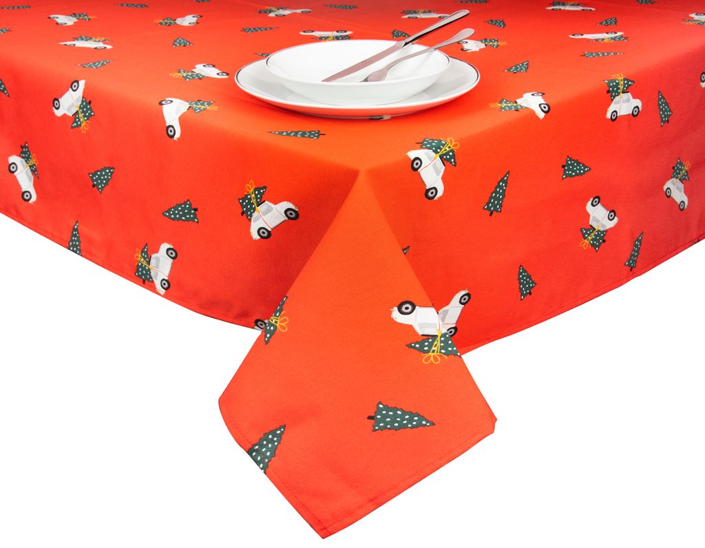 Excelsa Tischdecke Ready For Christmas Baumwolle 140X180 Cm Rot