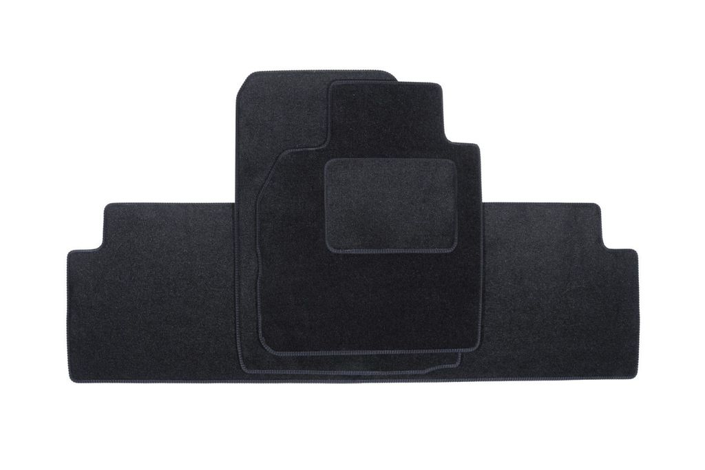 J&J AUTOMOTIVE Tapis De Sol Velours Sur Mesure Noir Pour Dacia Sandero Stepway 2012-2020 - Antidérapant - Renfort Pédale Conducteur