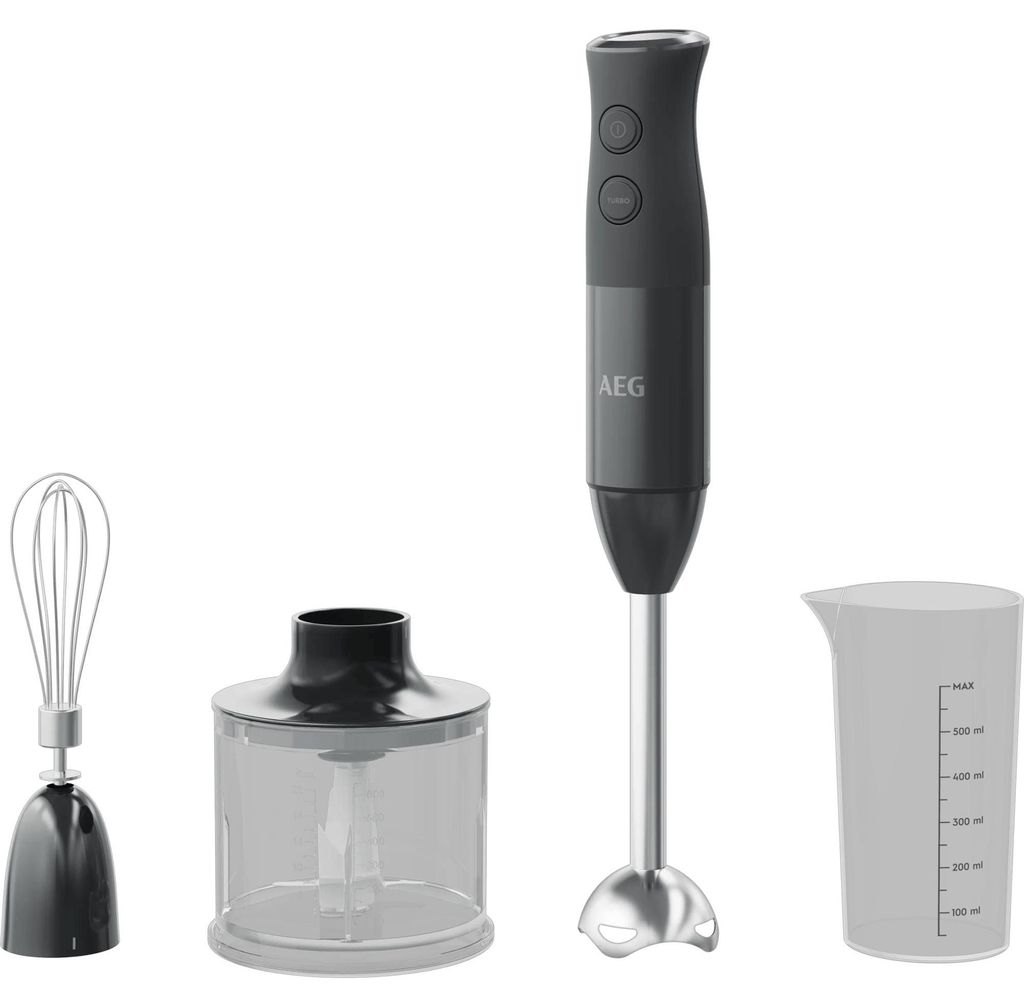 AEG Stabmixer Set HB4-1-6GG Deli 4 HB4-1-6GG Schwarz Produktbild 