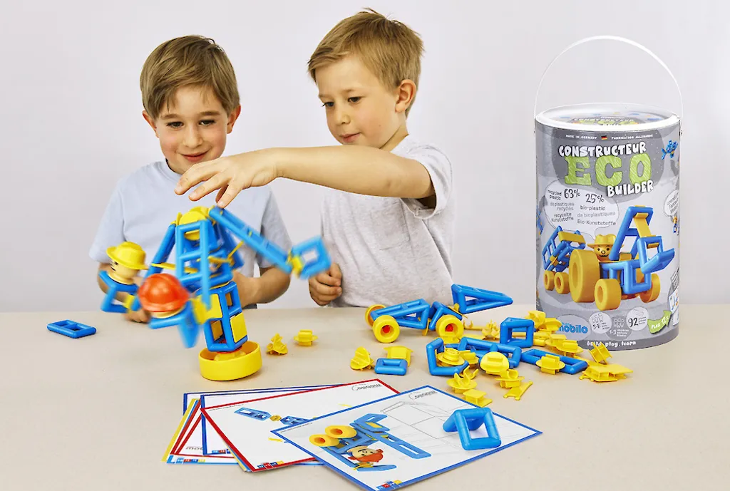 Plasticant Mobilo Eco Construction Builder 50201 92 Pcs Jeu Éducatif 3+