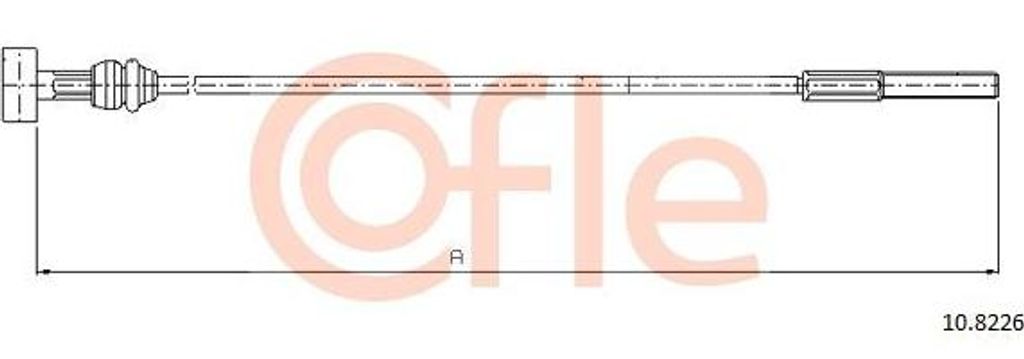 COFLE 10.8226 Seilzug, Handbremse OE 3345598 kompatibel mit V40, S40