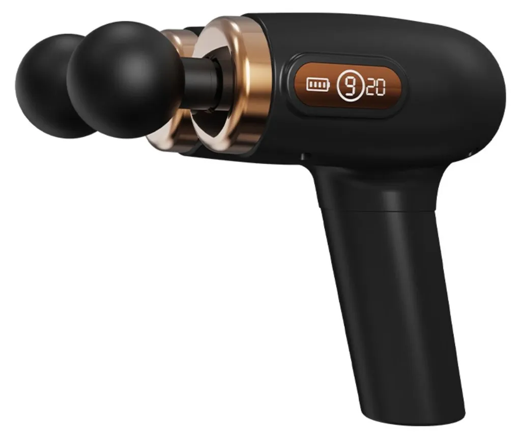 Masseur Musculaire Électrique Double Tête à 8 Embouts Rechargeable