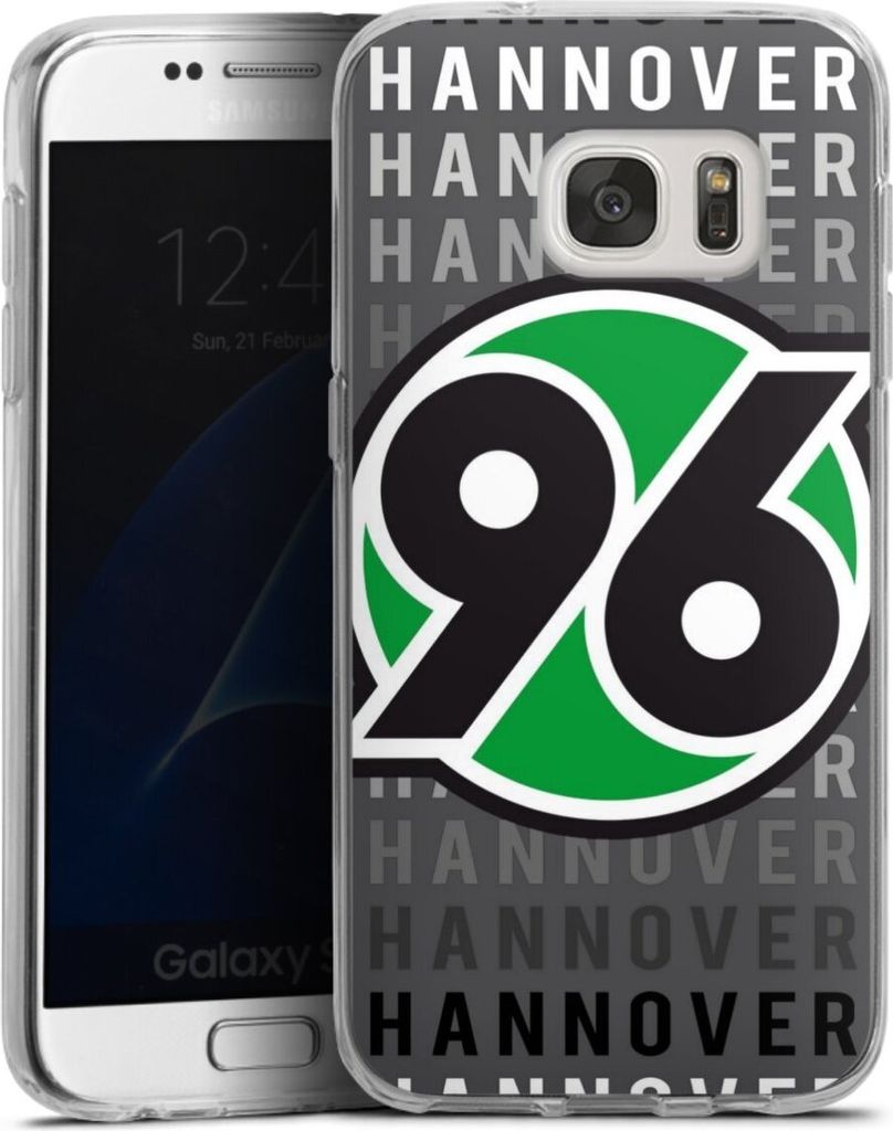 DeinDesign Handyhülle für Samsung Galaxy S7 Silikon Hülle Case Smartphone Schutzhülle H96 Hannover 96 Offizielles Lizenzprodukt