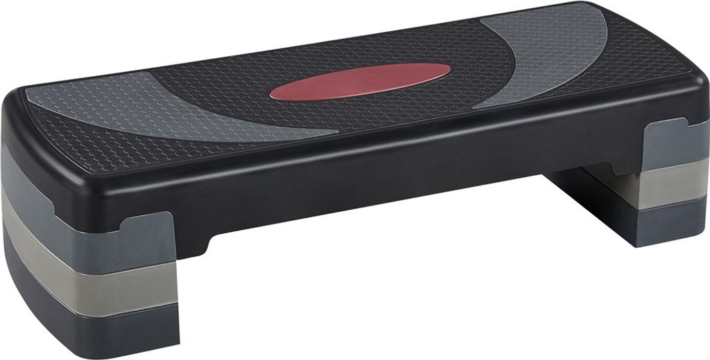 Yaheetech Steppbrett Fitness Aerobic Stepper Höhenverstellbar Trainingsbrett Step Bench mit 3 Stufen (10/15/20 cm) Rutschfestes Trainingsgerät Fi...