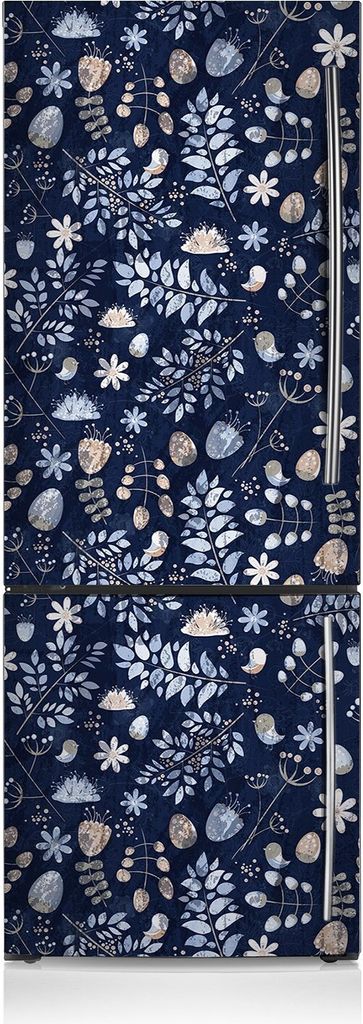 Dekoration Kühlschrank Aufkleber Magnete Küche Kühlschrankmagnete 60x180 cm - Skandinavische Blätter