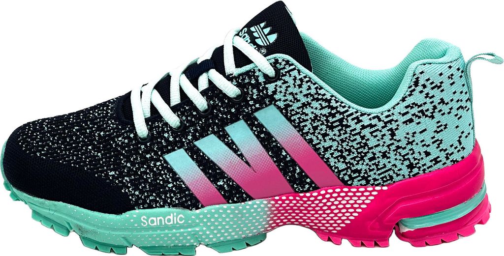 Venustein Herren Damen Sportschuhe Turnschuhe Laufschuhe Sneaker Hallenschuhe, Navy, Fuchsia, Größe 36