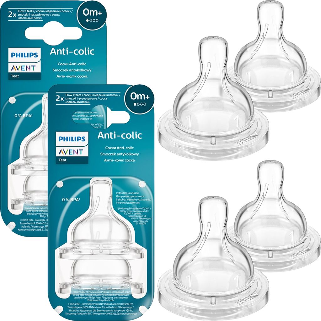 Philips Avent smoczek do butelki SCY76102 0m+ 2 sztuki Zdjęcie produktu 