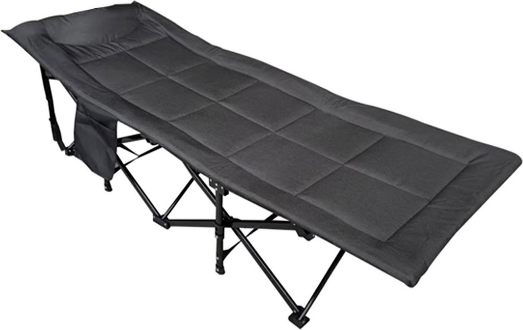 Popup Gartenliege Feldbett Campingbett gepolstert klappbar 190x67x37cm