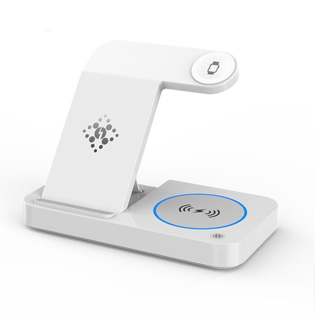Wireless charger 15w,4 in 1 kabellose klappbare Ladestation,Ladegerät für iPhone 14,13,12,Apple Watch 7/6,Samsung Galaxy Watch 4/3,S22,S21,15W