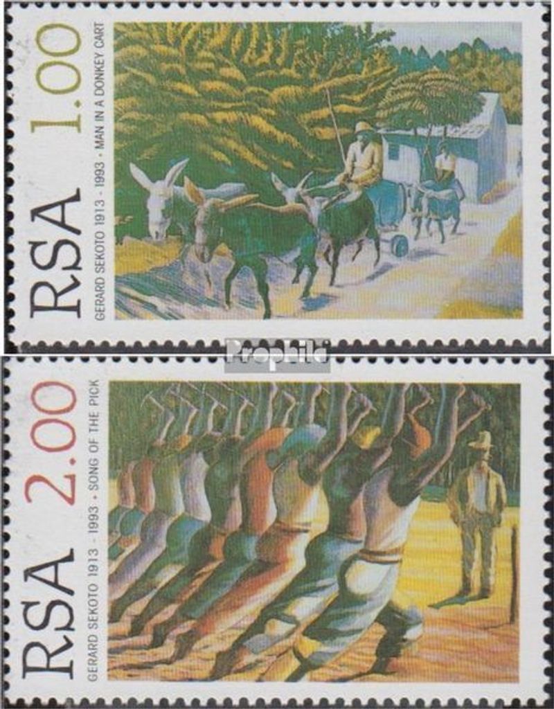 Briefmarken Südafrika 1996 Mi 999-1000 (kompl.Ausg.) FDC Gerard Sekoto