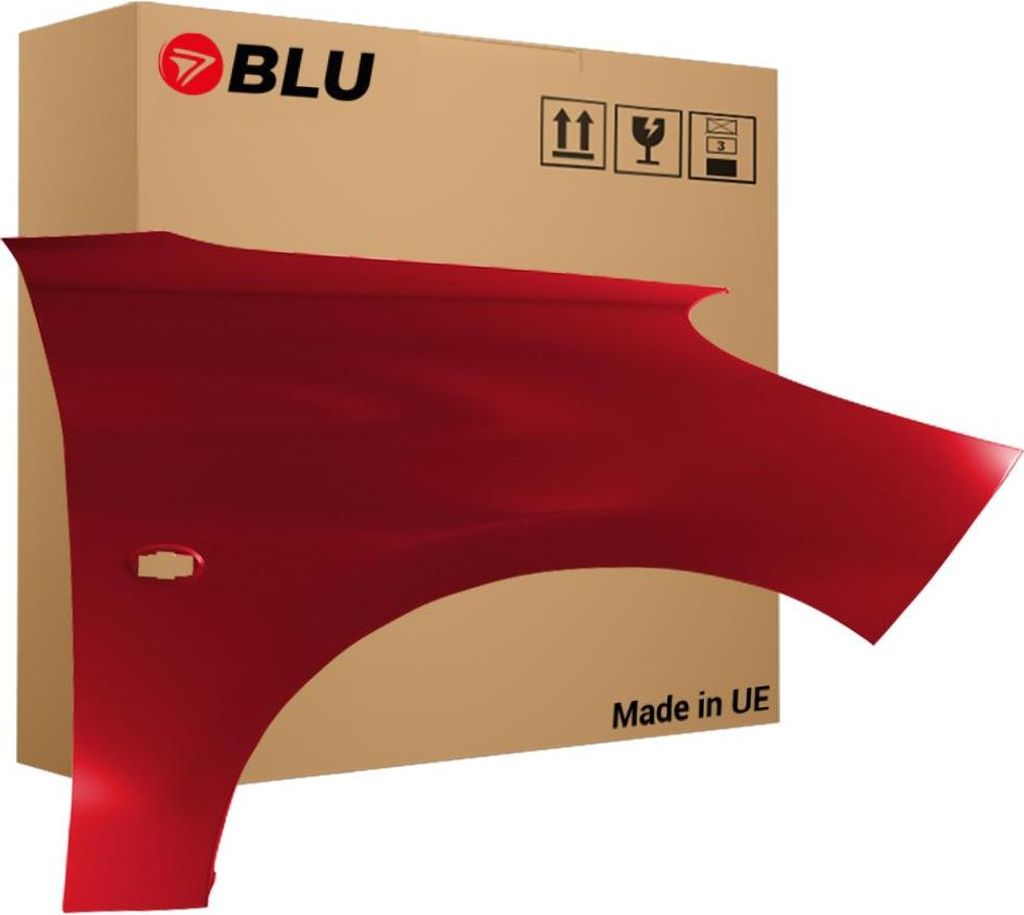 BLU Aile Compatible avec Peugeot 206+ KKN Droite Rot Rouge Image du produit 