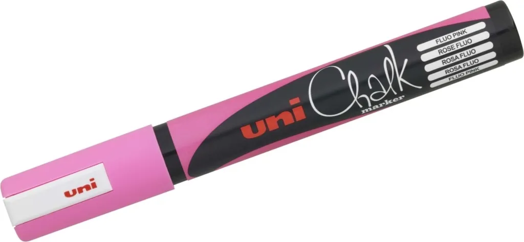 Pennarello Gesso Rosa Uni-Ball PWE-5M - Crea Lavagne Instagrammabili