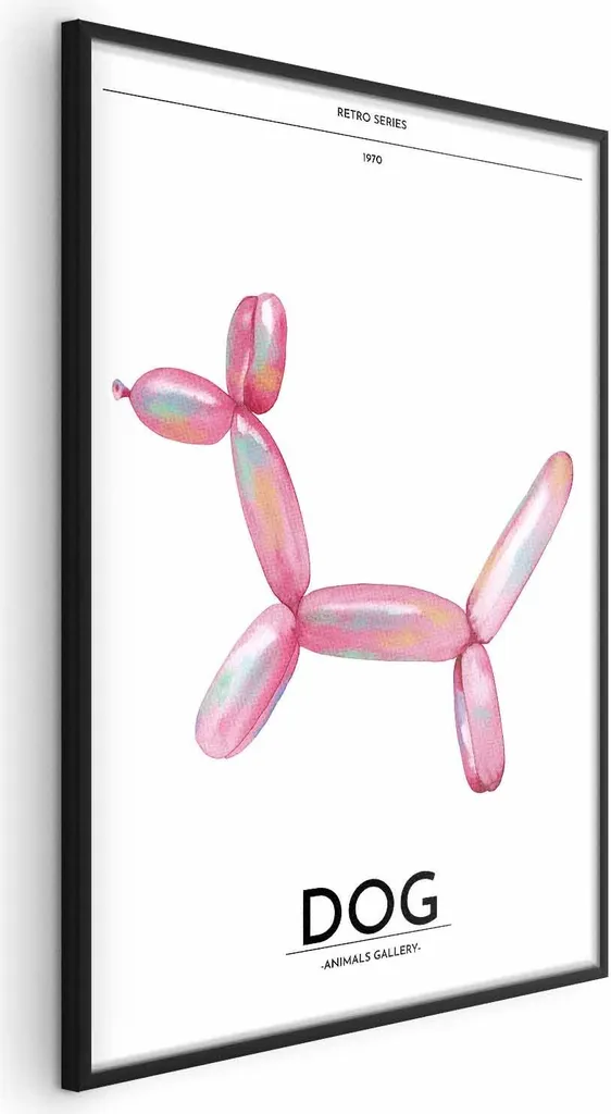 Regalo Originale: Poster Holo-Dog 60x90 Incorniciato | Arte e Amore