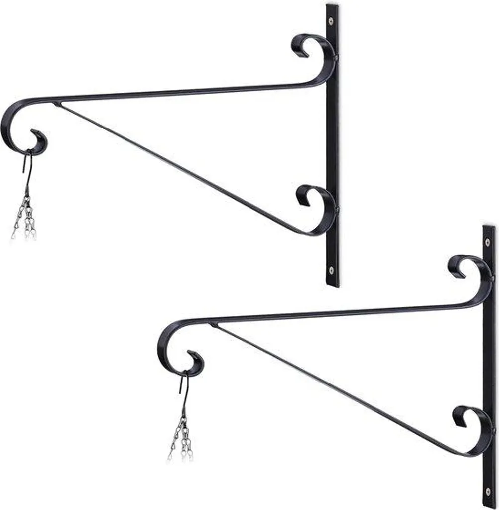Tuteur mural pour plantes grimpantes 245 cm - Treillis métal noir x2