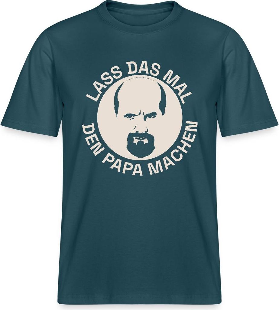 Spreadshirt Stromberg Lass Das Mal Den Papa Machen Relaxed Fit Uni T-Shirt, S, Dunkles Petrol