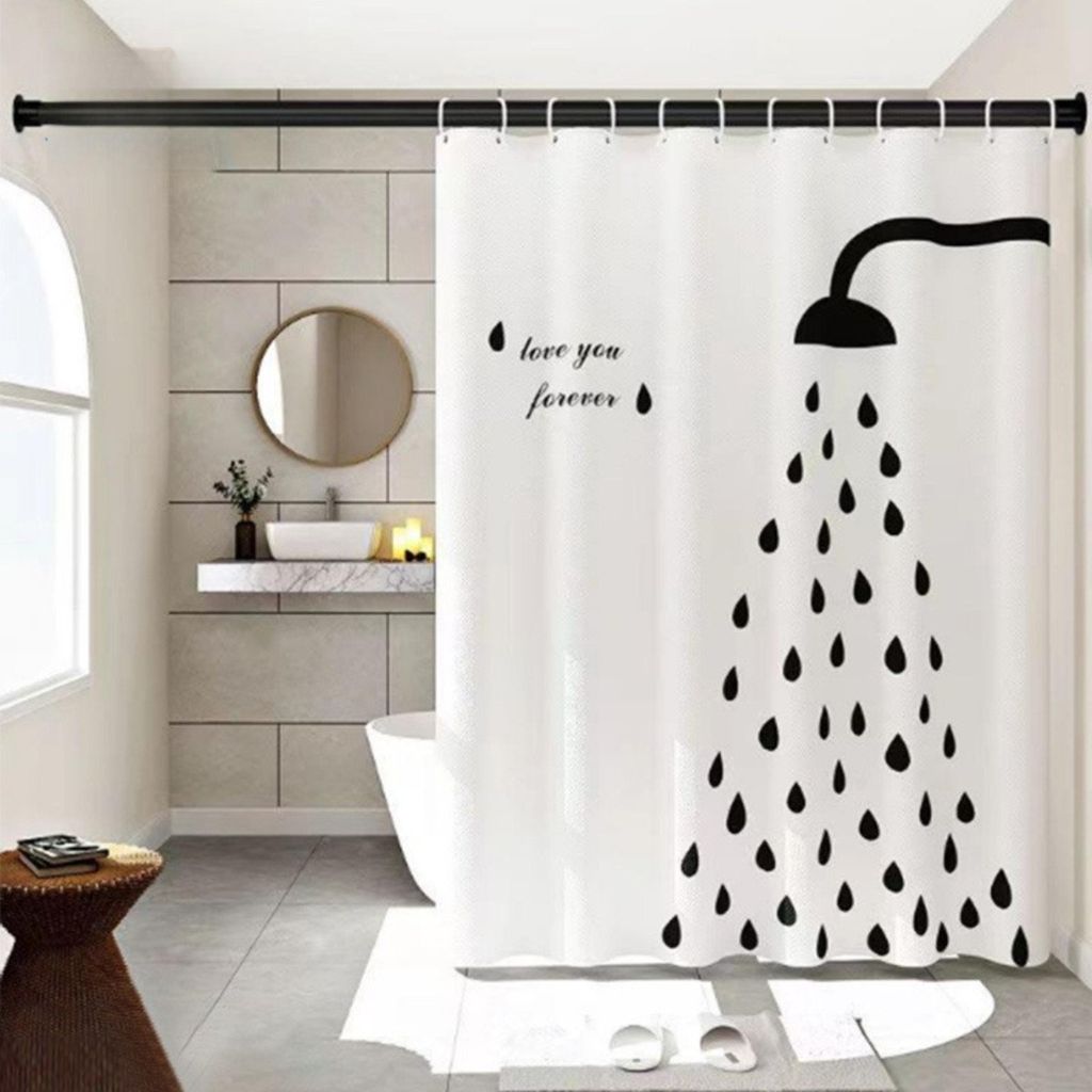 Duschstangen, Duschvorhangstange, Gardinenstange, Teleskopstange, 110-310 cm, kein Bohren erforderlich, Vorhangstange, für ihre Gardinen, Balkon