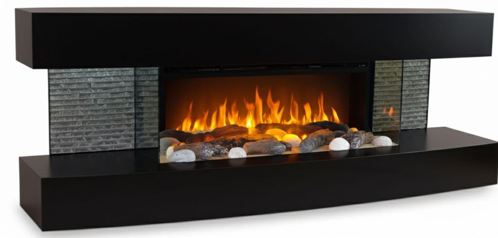CHEMIN'ARTE - Elektrischer Wandkamin Lounge Schwarz 120 cm Produktbild 