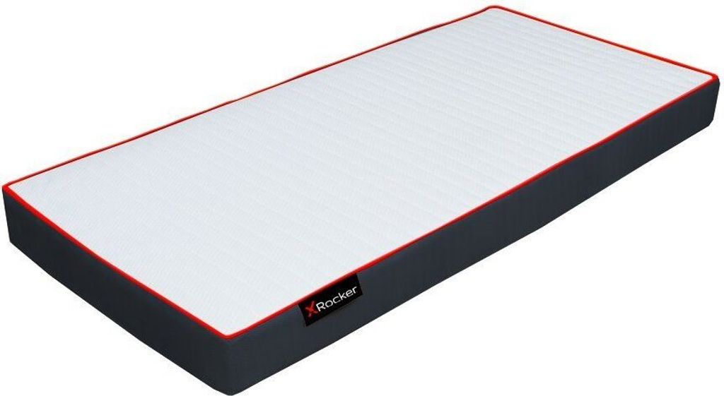 X Rocker X COOL, Einzel-/Vollformat, Hochelastische Schaumstoffmatratze, Schwarz, Rot, Weiß, 900 mm, 1900 mm, 150 mm