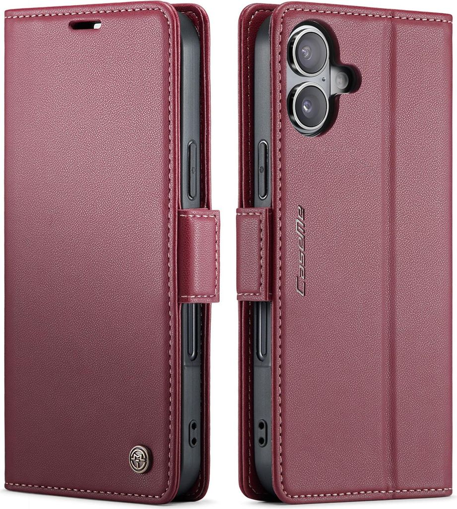 iPhone 17 Hülle - CaseMe 023 Wallet Klapphülle - Bordeaux