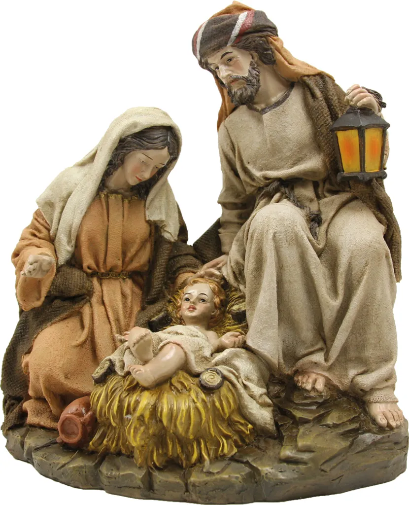 Sacra Famiglia Moderna FADEDA 23 cm - Statuetta Natalizia Design