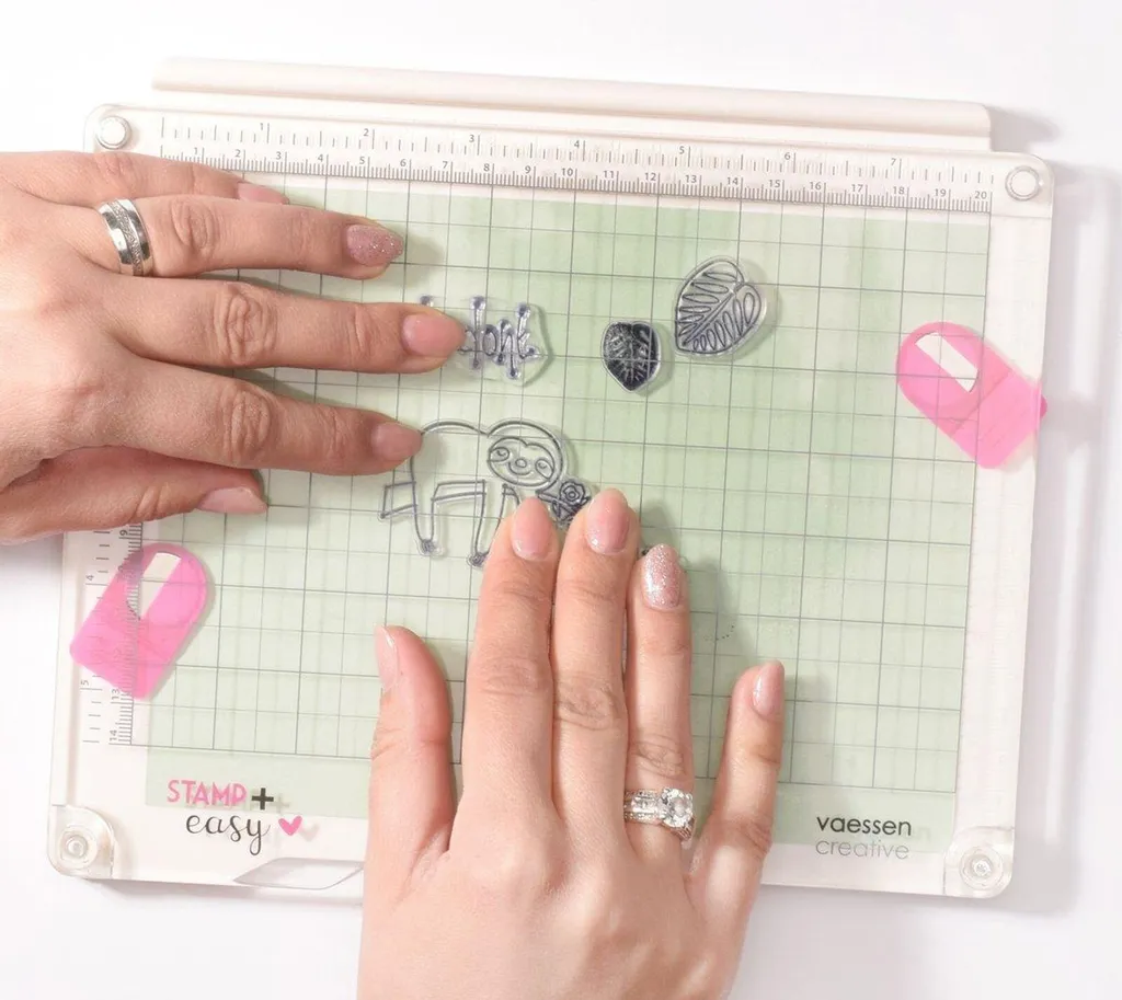 Presse à Tamponner Stamp Easy+ Vaessen Creative pour Scrapbooking Pro - 5