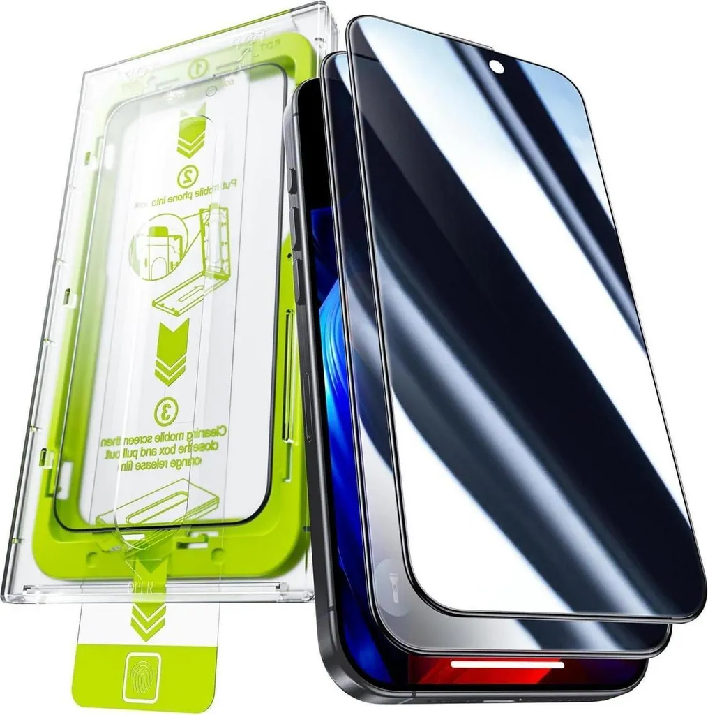 Pellicola Privacy In Vetro Temperato 9H Per Ulefone Note 16 Pro - 2 Pezzi, Copertura Completa Anti-Spy, HD, Facile Installazione