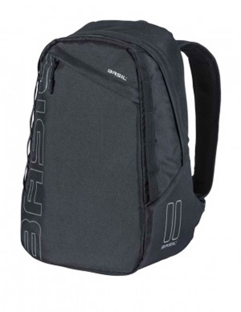 Basil Fahrradrucksack Flex 17 Ltr. Hook On-System, 33x17x52, schwarz
