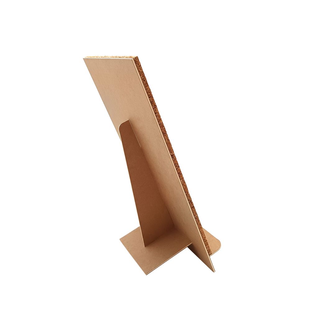 Kork-Pinnwand Mit Ständer – Praktisch Für Zuhause, Büro & Schule | 32x23 Cm In Gold-Optik