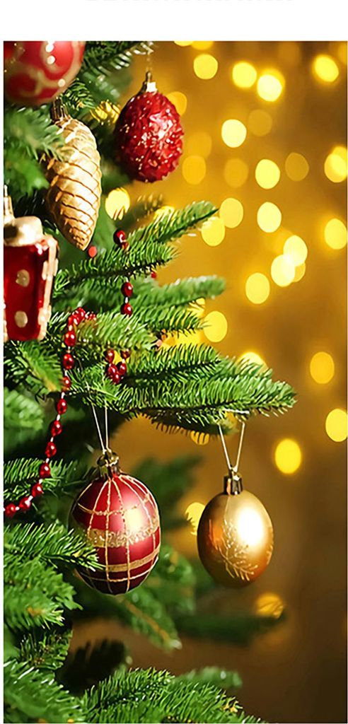 Weihnachts-Türabdeckung, Frohe Weihnachten, Hintergrund, Banner, Türschild für die Veranda im Freien, für Feiertagstür, Wand, Heimdekoration, ...