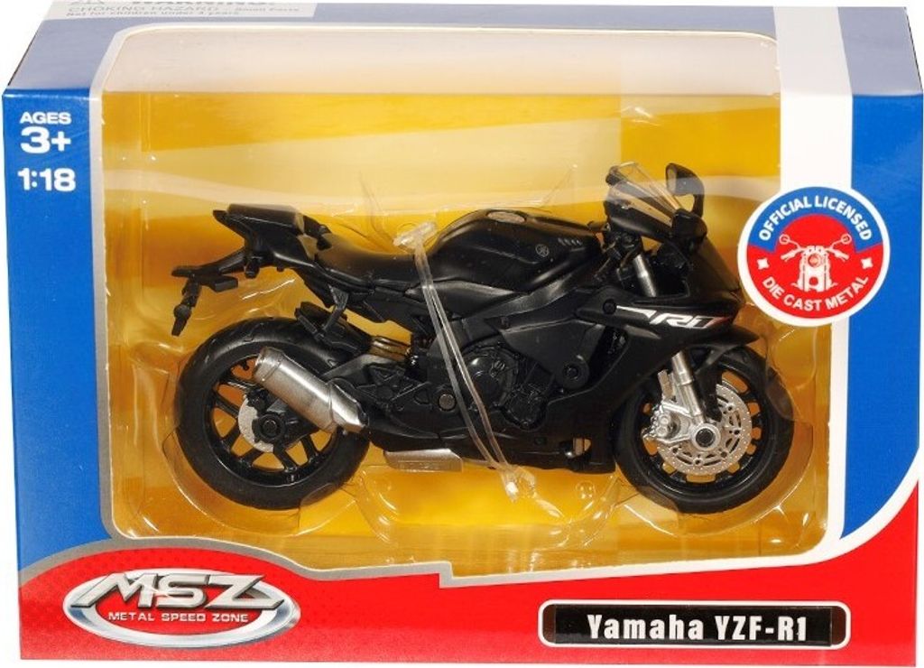 Modell 1:18 Yamaha YZF-R1, schwarz Produktbild 4