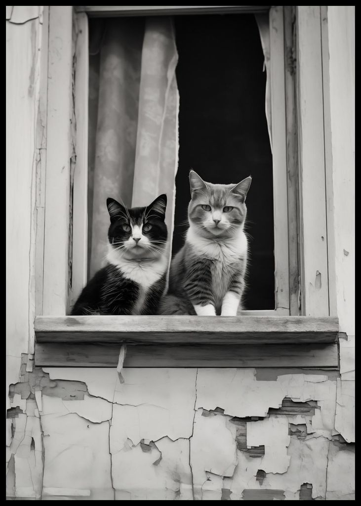 Plakat 59,4x84,1cm Paar im Fenster