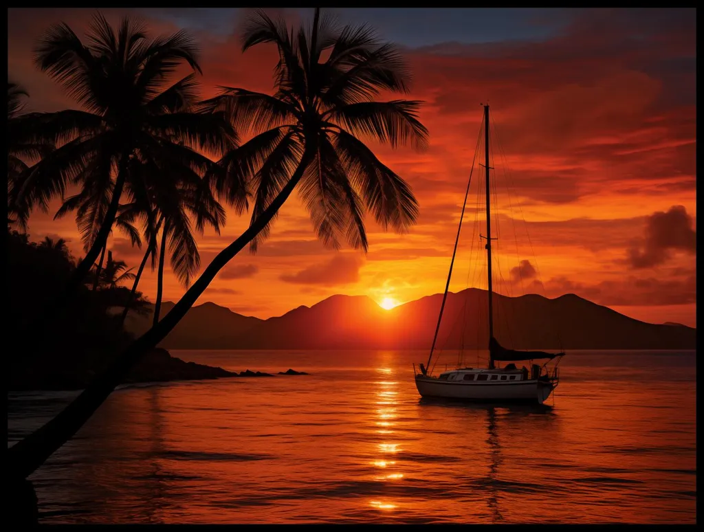 Poster 100x75cm Tropicale Occidente