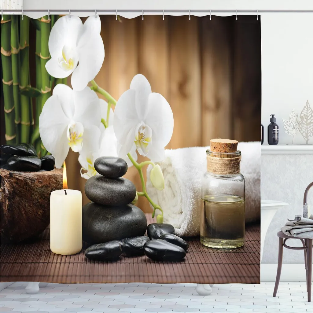 Tenda da Bagno Zen 175x240 cm ABAKUHAUS: Relax e Benessere Spa