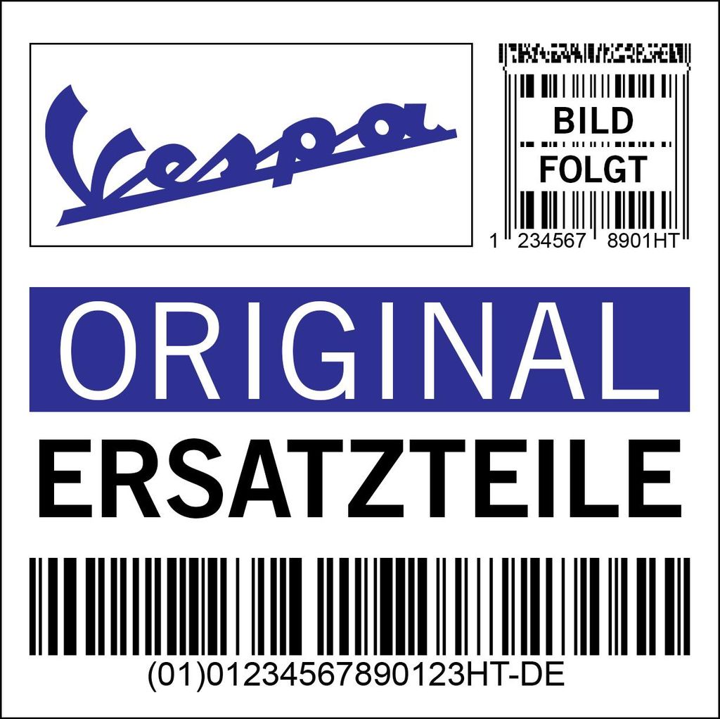 Lenkerverkleidung Vespa, schwarz, NL matt schwarz abisso 85/B, 1B001185000NL