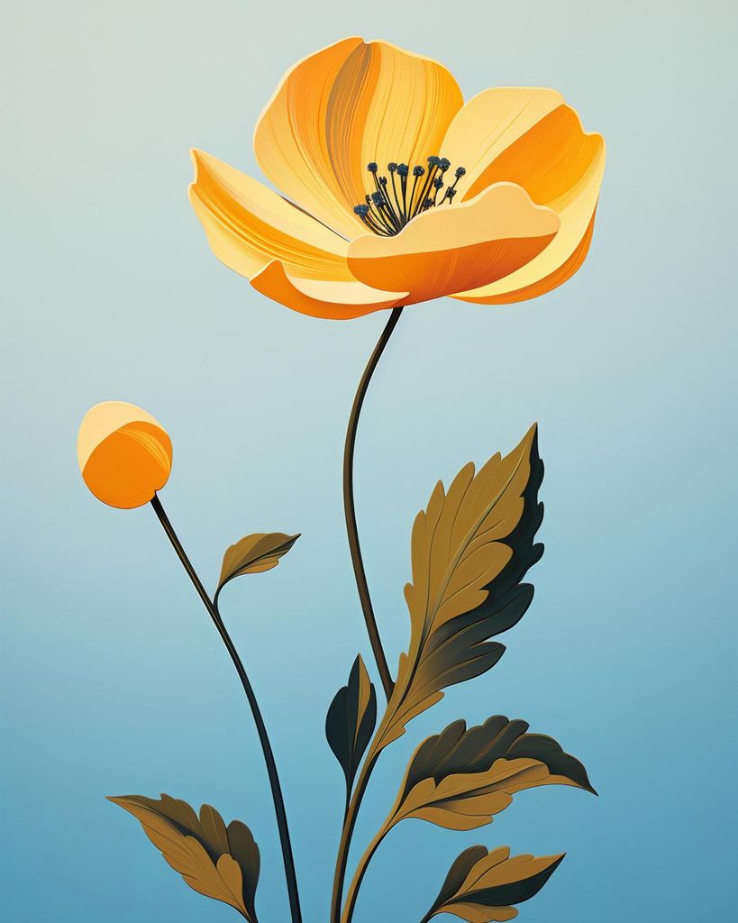 Plakat 40x50cm Morgenstrahlen