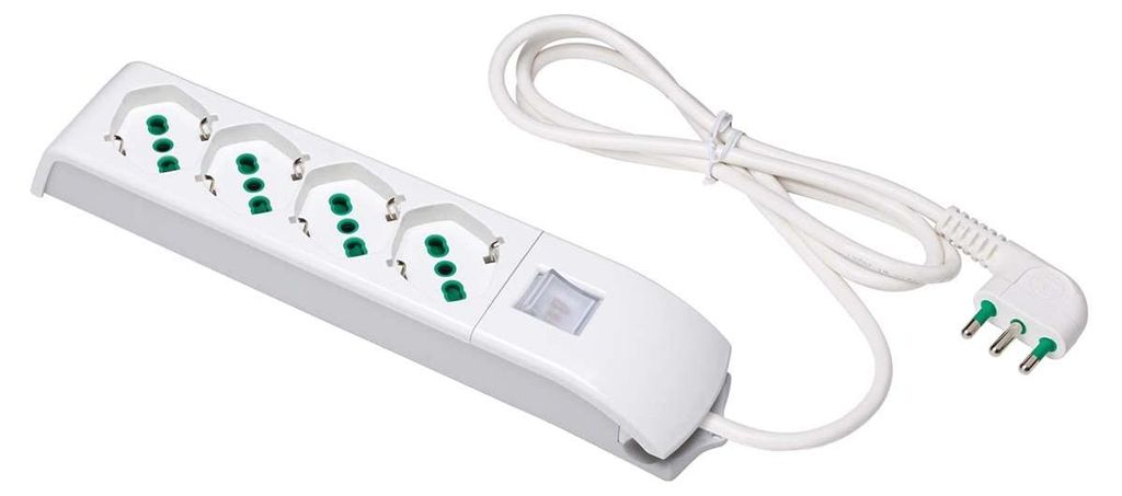 FANTON 410100, 1,5 m, Vnútorný, Plast, Biela, 4 AC Obrázok produktu 