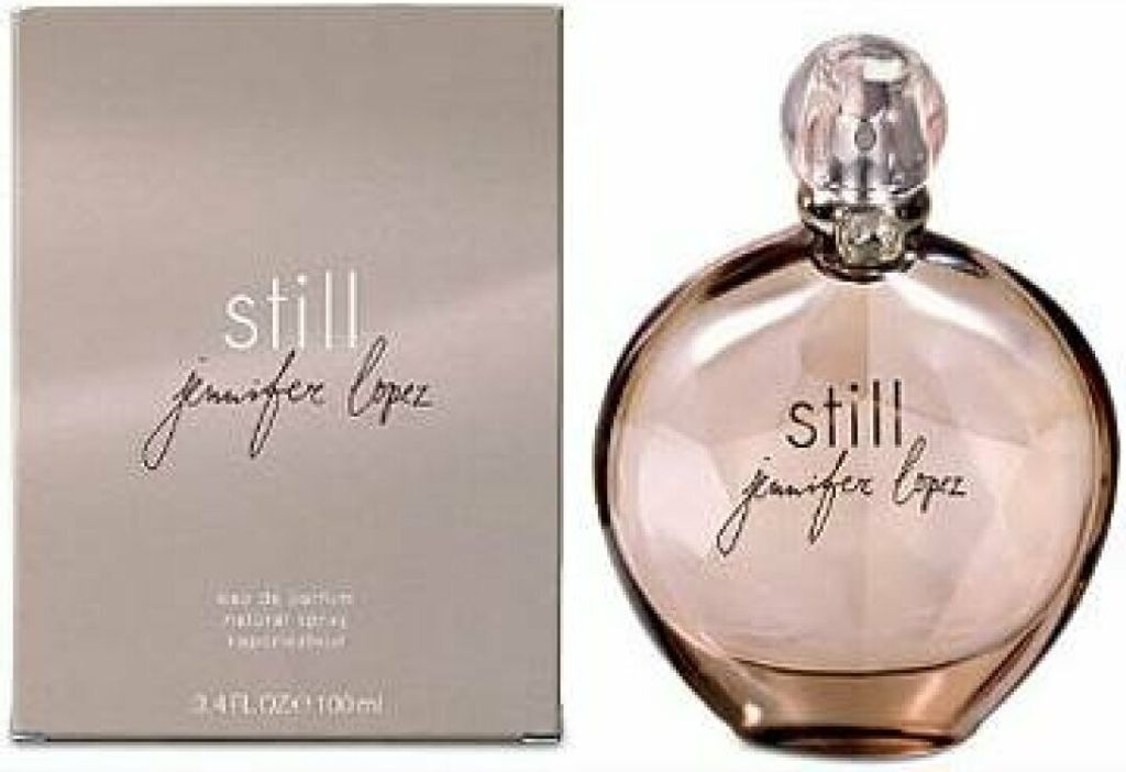 A box of Jennifer Lopez Still eau de Parfum for women and the perfume bottle.