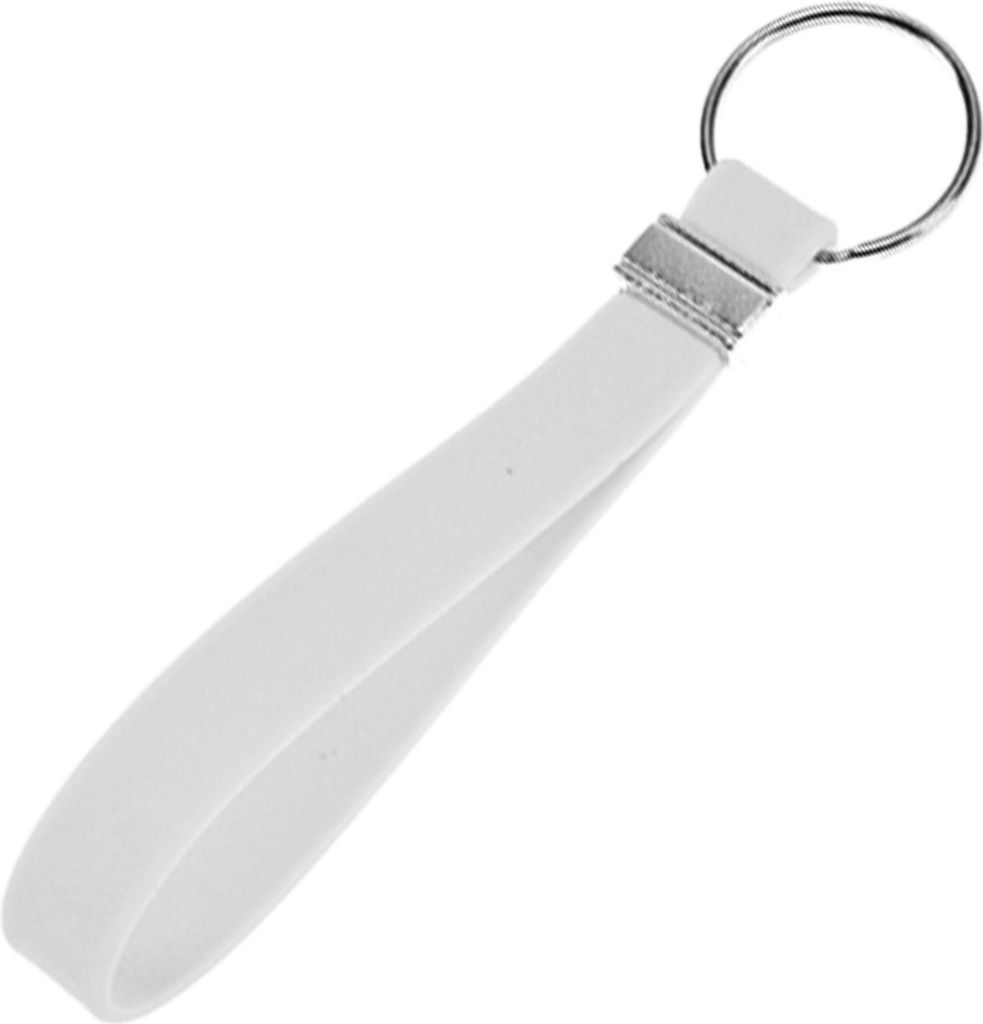 Silikon Schlüssel Band Key Tag Schlüssel Anhänger Weiß Produktbild 