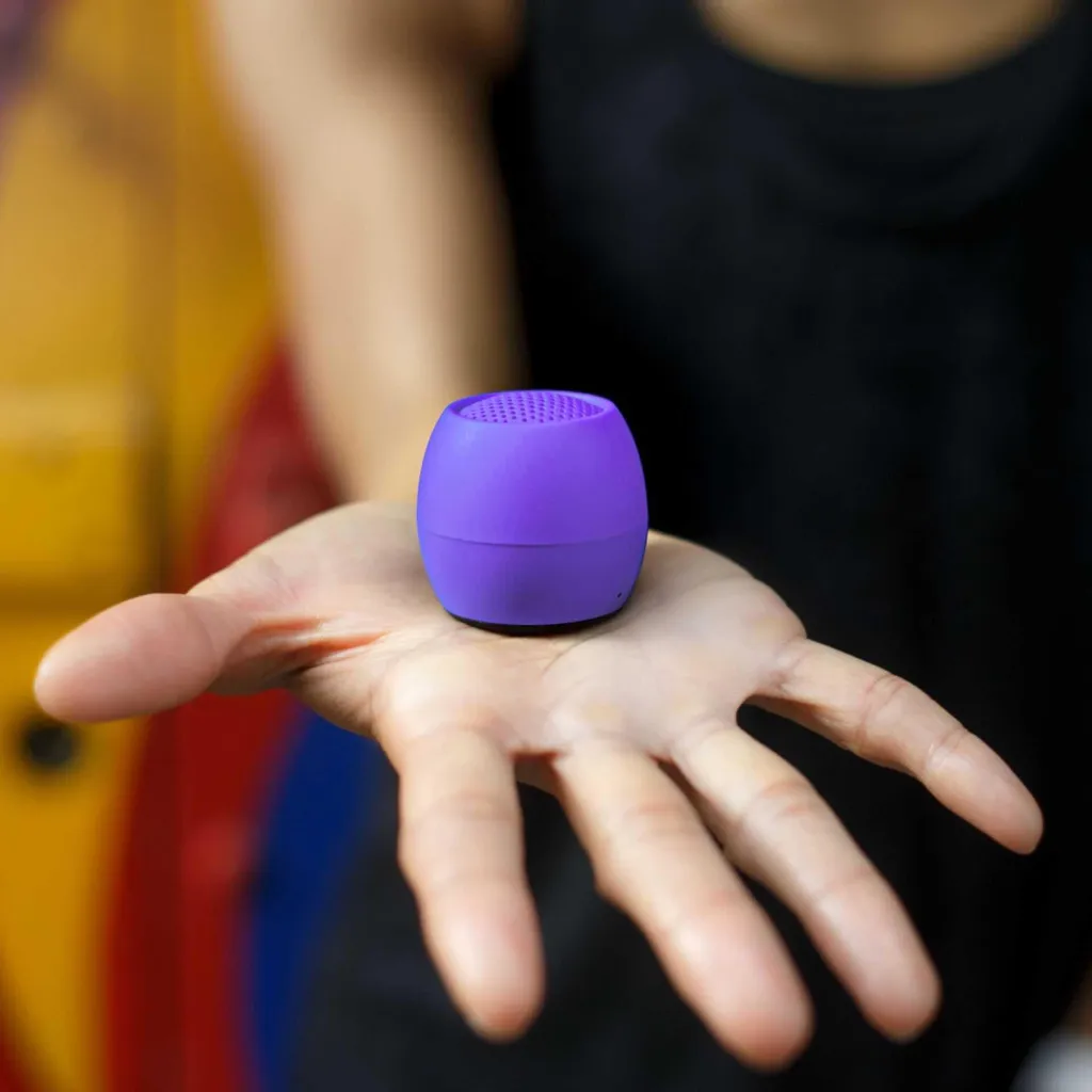 Mini Enceinte Bluetooth Violette Boompods Zero 3W Puissante et Anti-Choc