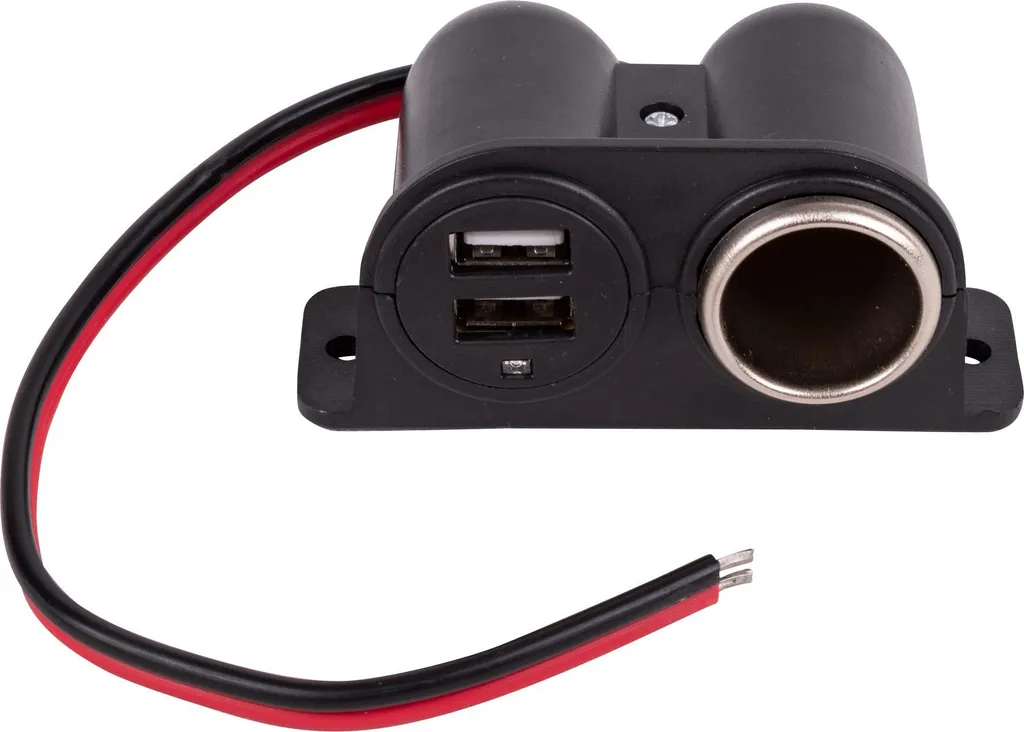 Presa Esterna Parete USB 2.1A | Multipresa a Muro Schuko Salvaspazio