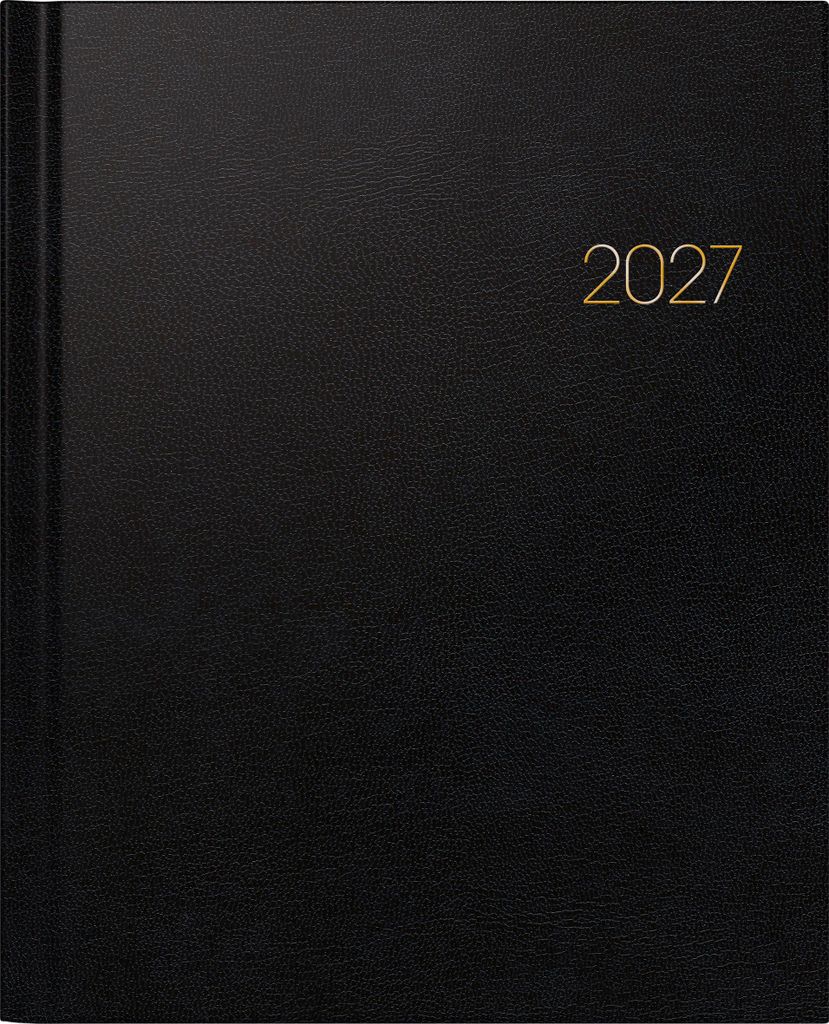 2027 Brunnen Buchkalender21X26Cm Sw2S/1Wbalacron