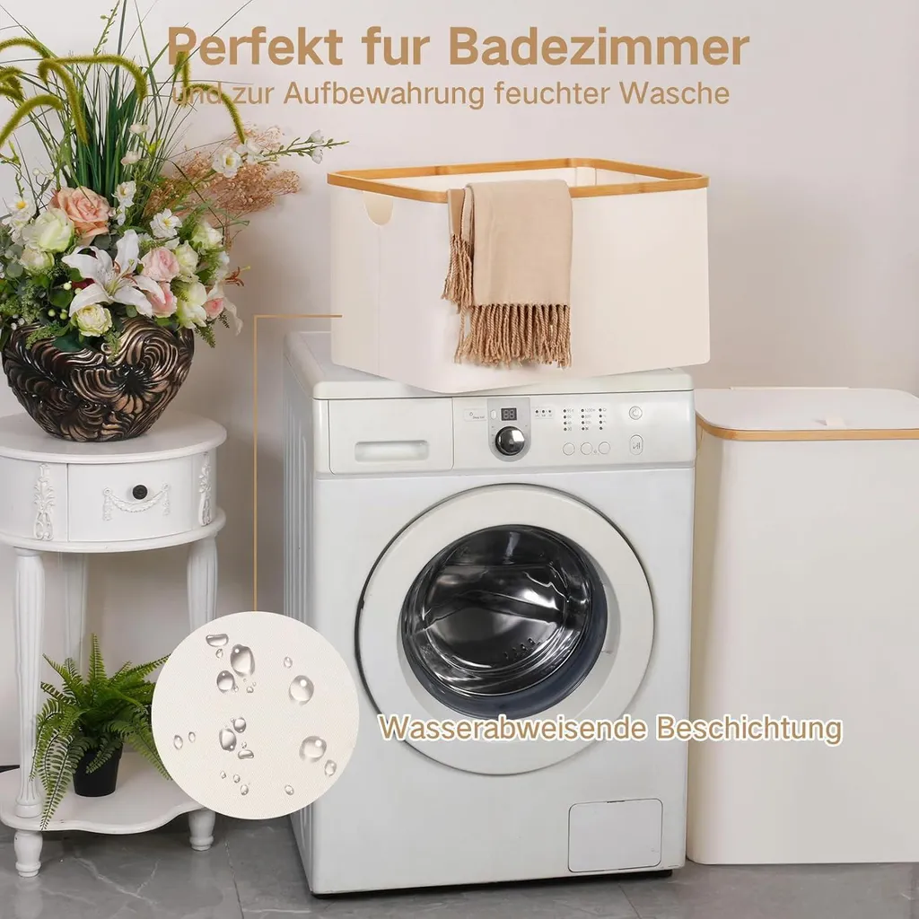 Panier à Linge Gain de Place 60L Pliable pour Encombrement Minimum - 5
