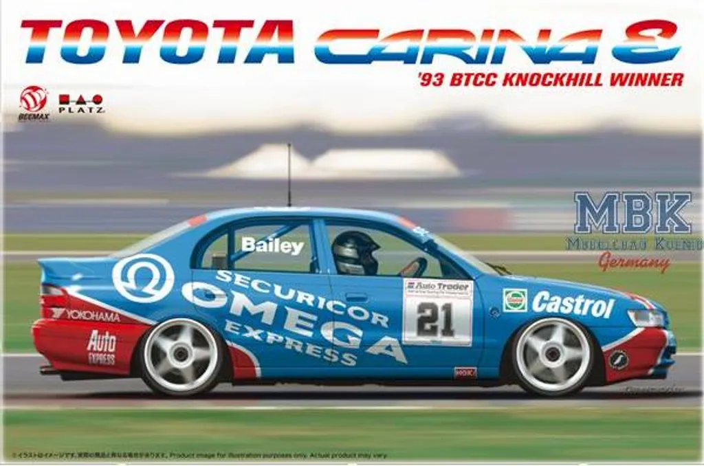 Toyota Carina E 1993 BTCC Knockhill Beemax 24031 Réplique de Course 1/24